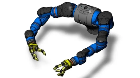Our engineering design companies offer a custom two-arm robot design service, from concept to technical documentation.