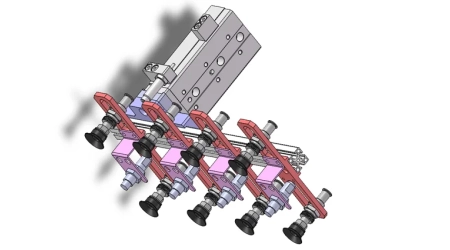 Optimize the robot design with robotic cad design for suction cup gripper using Fusion 360 or CATIA