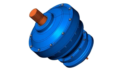 Technical documentation for a 3-stage gearbox from professional engineering design companies, detailing specs and assembly.