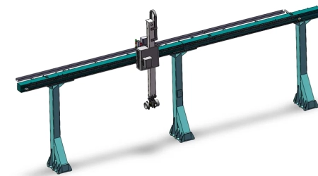 Custom linear robot design with 3D drawings, 2D drawings, and technical documentation from top design agency