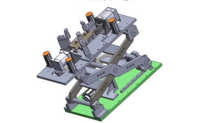 Robotic lifting mechanism design with 3D drawings, 2D drawings, and technical documentation