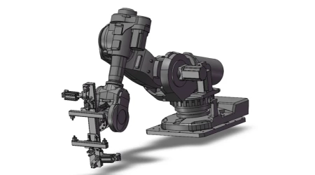 Buy custom 5-DOF robotic arm with 3D drawings, 2D drawings, and technical documentation included