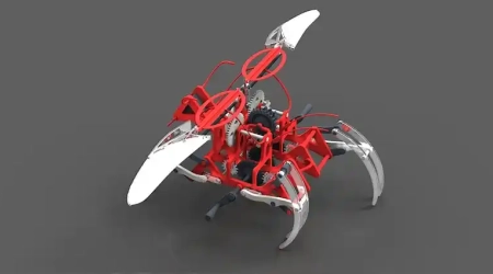 Advanced Flapping Wing Mechanism Drafting