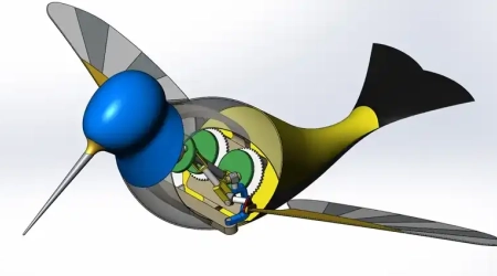 Flapping Wing Mechanism 2D Drafting Services
