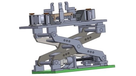 Fusion 360 3D robot design for robotic lift with technical documentation and design cost info