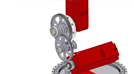Buy robotic arm mechanism design with exploded 3D drawings and detailed gear placement