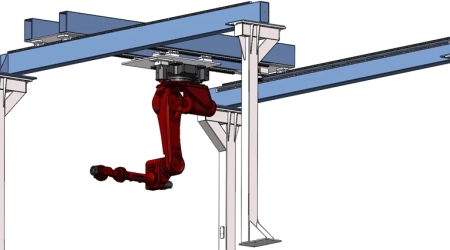 Linear robot mechanical design with robot drawing design, design cost, and engineering documentation