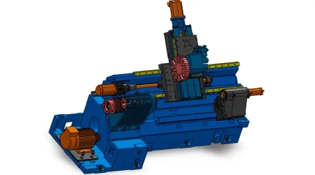 Flowchart explaining the design cost and machine tool design process for a custom CNC Lathe with an inclined bed.