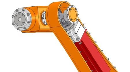 Technical documentation for a 5-DOF robotic arm, including 2D drawings, laid out on a desk. Order your custom solution today.