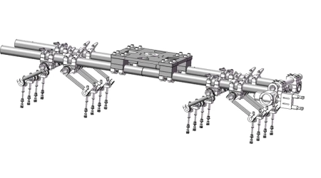 Designing a suction cup system robotics with CAD robot design and 3D drawings for industrial use
