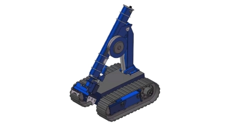 3D drawings for custom robotics research design with full technical documentation.
