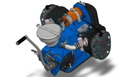 A detailed technical document for a custom motor gearbox, showing specifications and assembly instructions from an engineering firm.