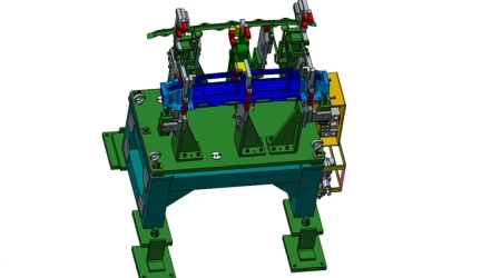 A visual overview of the step-by-step process involved in designing and building welding fixtures for structural automotive beams.