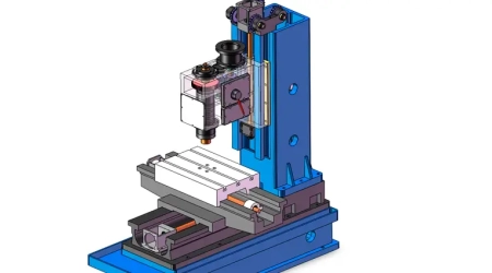 A rendered 3D model from our milling machine gearbox design project.