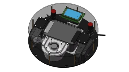 Technical documentation created by robotic design companies for vacuum cleaner design.