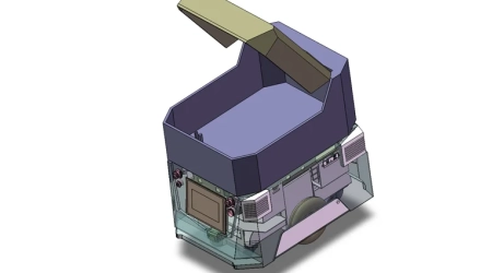 Robotics design company showcasing robot design services and CAD models.