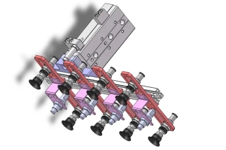 Optimize the robot design with robotic cad design for suction cup gripper using Fusion 360 or CATIA