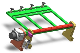 Autocad robot design of suction cup system with 2D drawings, design cost, and part specifications