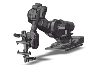 Buy custom 5-DOF robotic arm with 3D drawings, 2D drawings, and technical documentation included