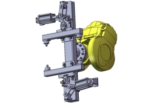 2D drawings and design cost for robot claw design including gear layout and part specifications