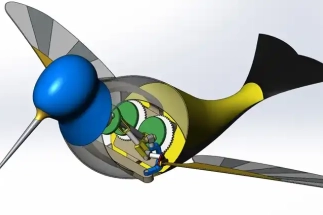 Flapping Wing Mechanism 2D Drafting Services
