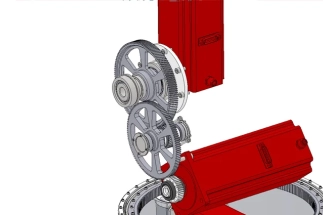 Buy robotic arm mechanism design with exploded 3D drawings and detailed gear placement