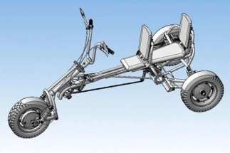 Custom adult tricycle development and design service with 3D modeling
