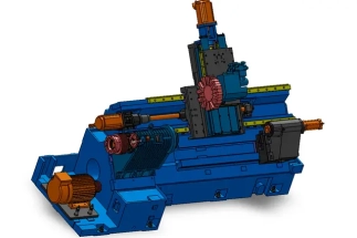 Flowchart explaining the design cost and machine tool design process for a custom CNC Lathe with an inclined bed.