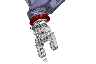 Order robotic claw design with integrated gear system, 3D drawings, and technical documentation