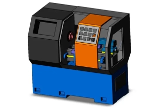 Detailed cost estimate for a custom small CNC lathe machine tool design project from engineering consultants.