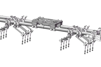 Designing a suction cup system robotics with CAD robot design and 3D drawings for industrial use