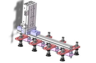 Capacity design robot with suction cups and CAD robot design from expert robotics design companies