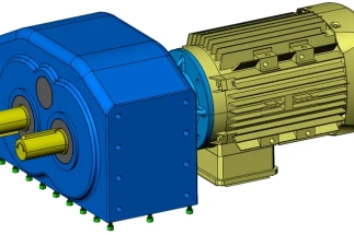 An infographic explaining the benefits you get when you buy a custom hollow shaft gearbox design.