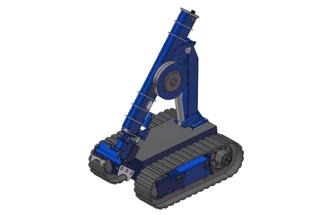 3D drawings for custom robotics research design with full technical documentation.