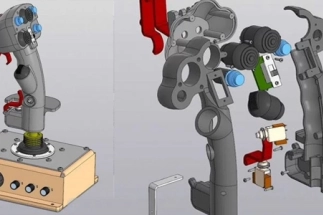 Custom joystick development and design service for tailored simulator solutions.