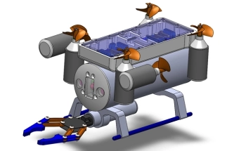 CAD files, technical documentation, and calculations illustrating robot design cost.