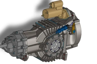 Technical documentation for a custom transmission gearbox design from specialist engineering design companies.