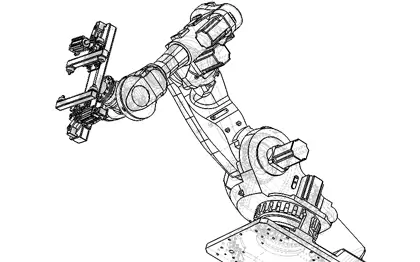 Automated robotic cell design with robotic arm calculations