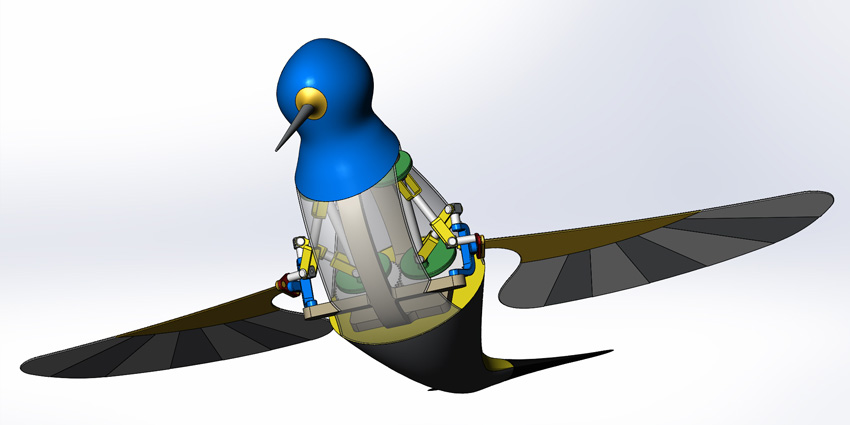 Flapping wing mechanism design