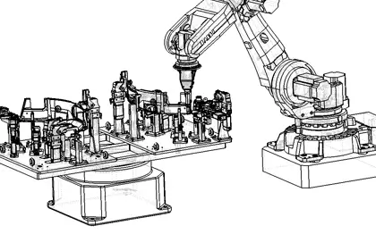 Robot weld fixture design