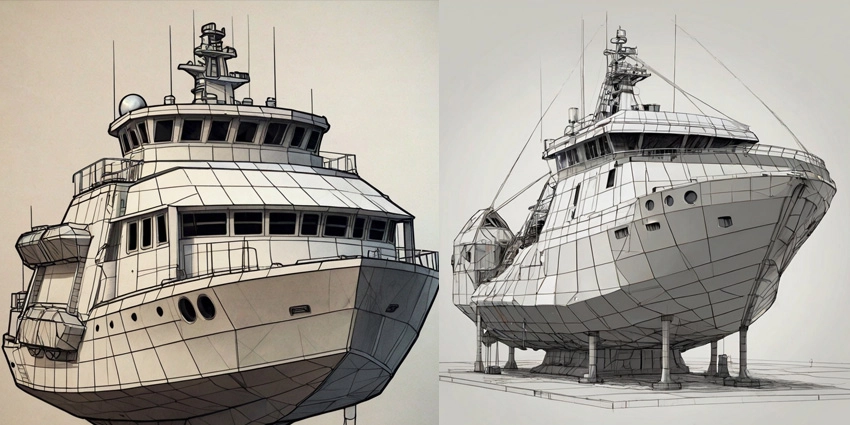 Comprehensive 2D & 3D Trawler Hull Design Services