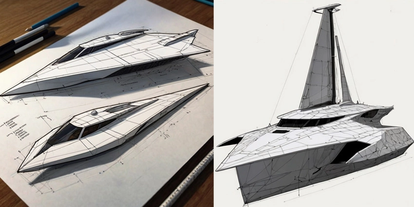 Professional 2D and 3D Trimaran Hull Design Services