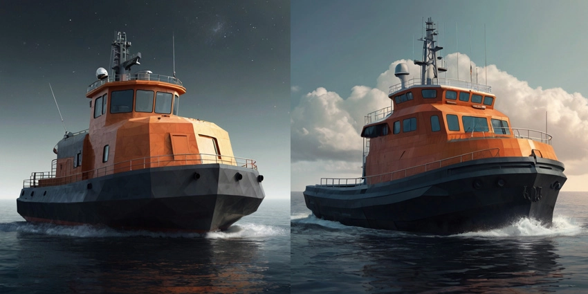Tugboat Hull Design Services: 2D & 3D Creation
