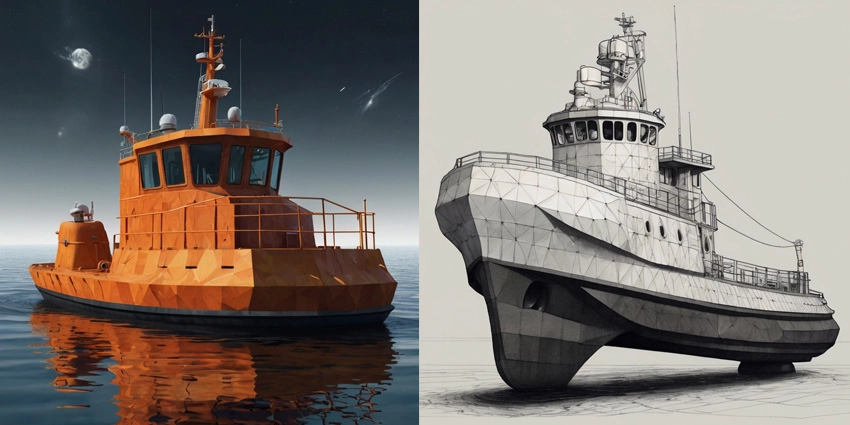 Tugboat Hull Design Services: 2D & 3D Creation