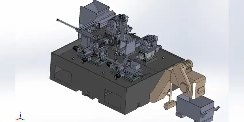 Lathe machine gear box design