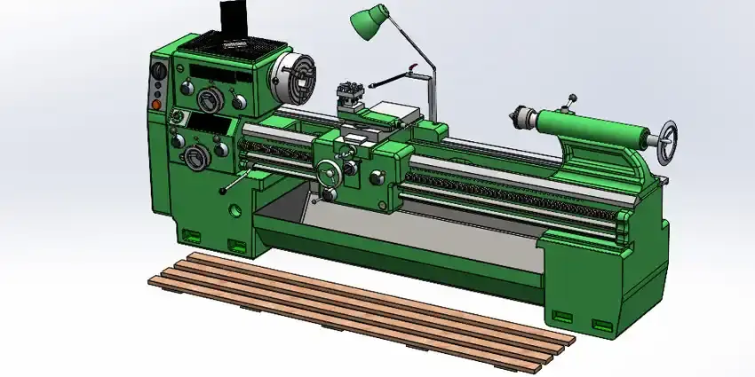 Lathe machine gear box design