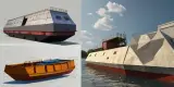 Barge hull design